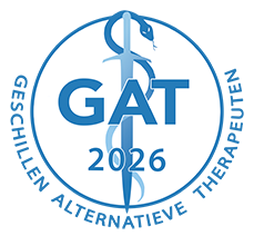 Virtueel schild van GAT - Geschillen Alternatieve Therapeuten, waarbij maaike massage is aangesloten.